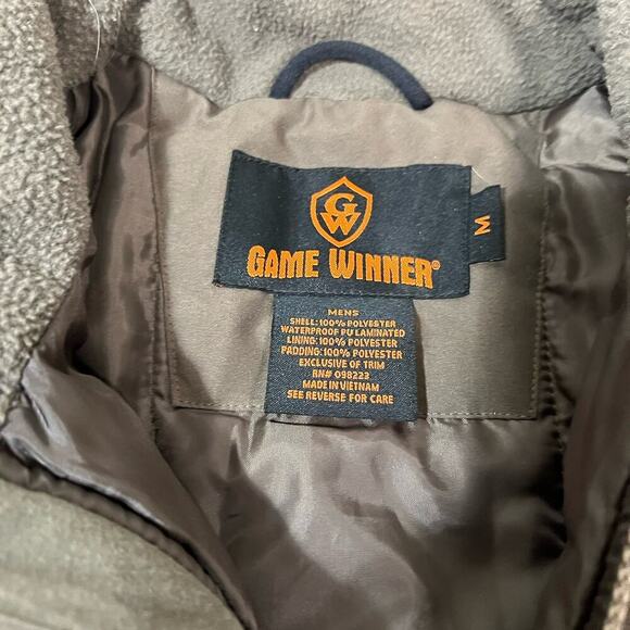 Game Winner Mens‎ Size M Windbreaker Jacket Coat Outdoors Waterproof Fleece - Picture 5 of 8